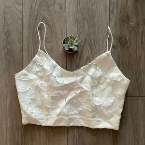 a.peach vintage white summer top with zipper
